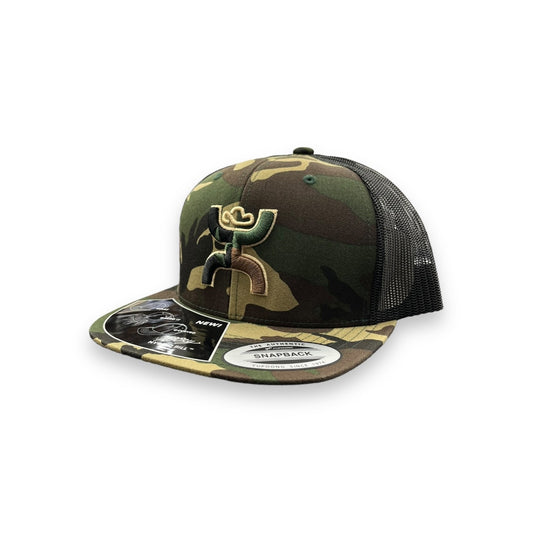 Hooey Texican Hat - Camo/Black