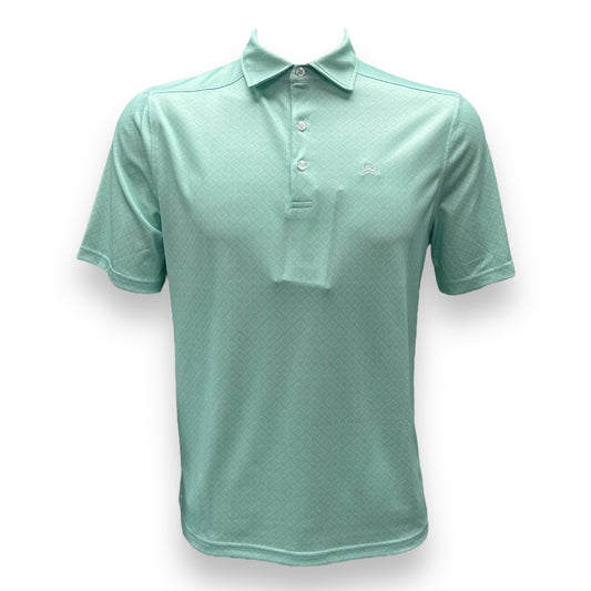 Cinch Short Sleeve Polo - Mint Geo Print