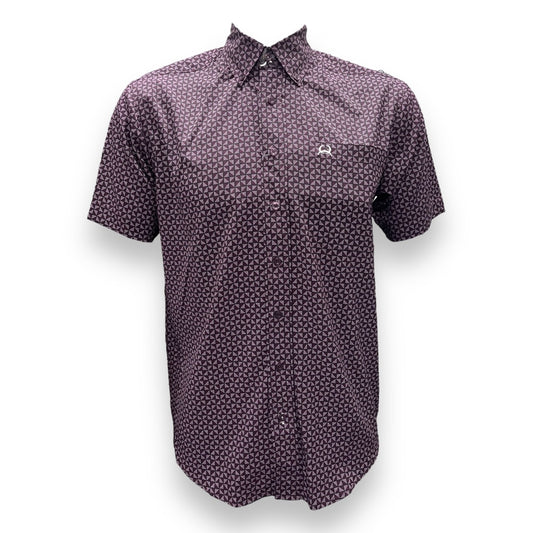 Cinch ArenaFlex Short Sleeve Shirt - Purple Geo Print