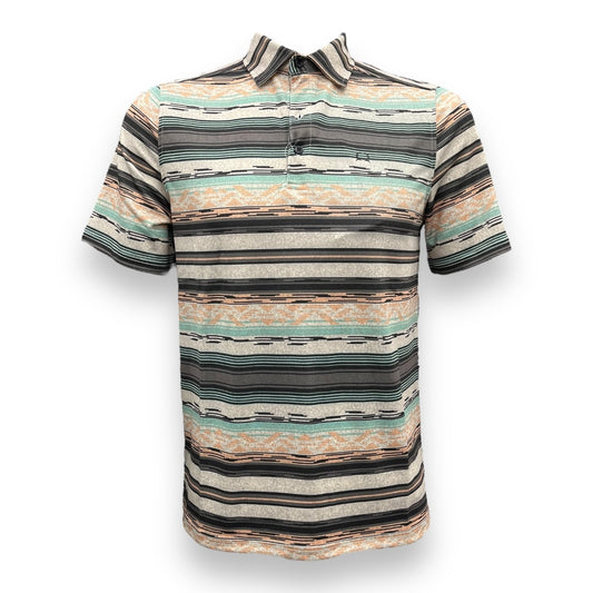 Cinch Short Sleeve Polo - Multicolor Serape Print