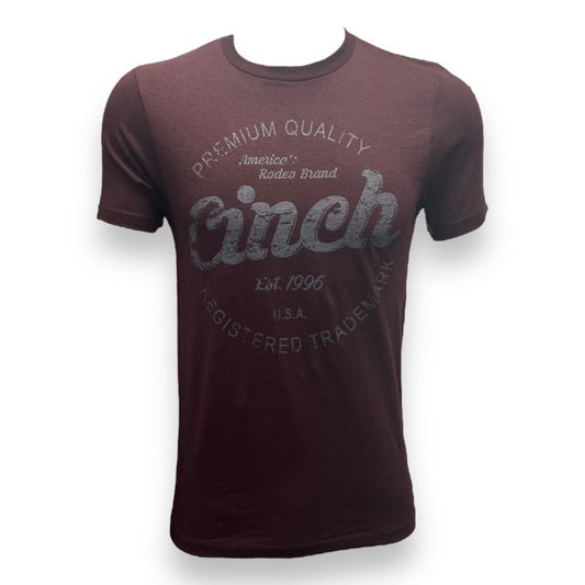 Cinch Classic Logo Tee - Heather Burgundy