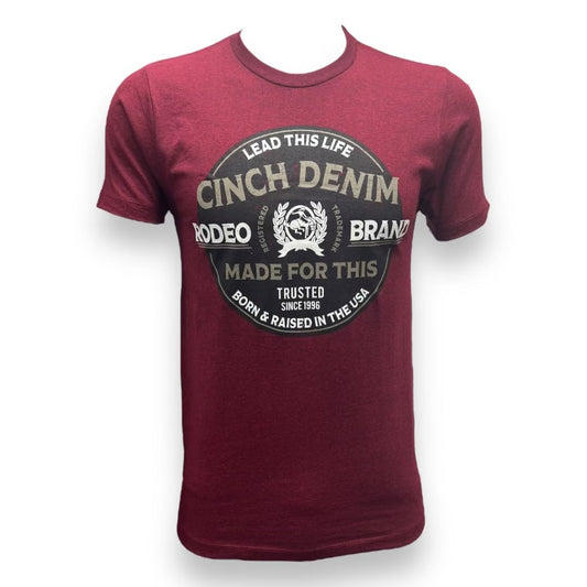 Cinch Lead This Life Tee - Burgundy