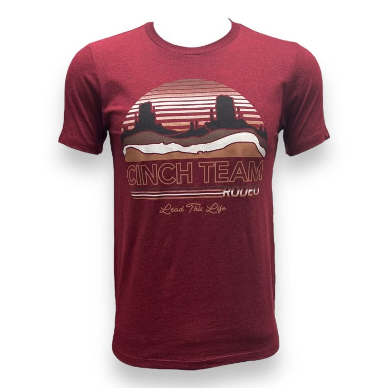 Cinch Team Rodeo Tee - Burgundy