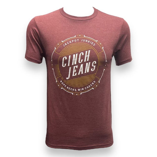 Cinch Jeans Tee - Burgundy