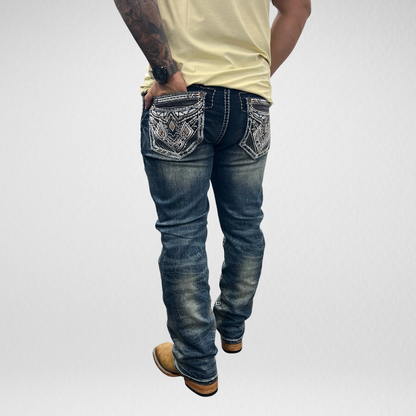 Men's De Niko Slim Straight Boot Denim (DN-070)