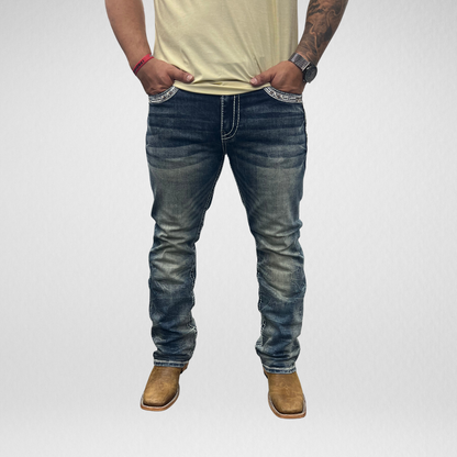 Men's De Niko Slim Straight Boot Denim (DN-070)