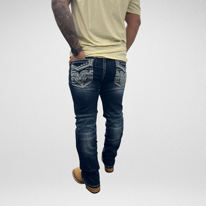 Men's De Niko Slim Straight Boot Denim (DN-A19031)