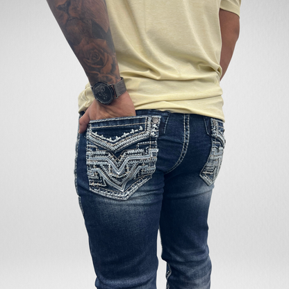 Men's De Niko Slim Straight Boot Denim (DN-A19031)