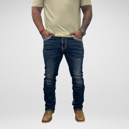 Men's De Niko Slim Straight Boot Denim (DN-A19031)