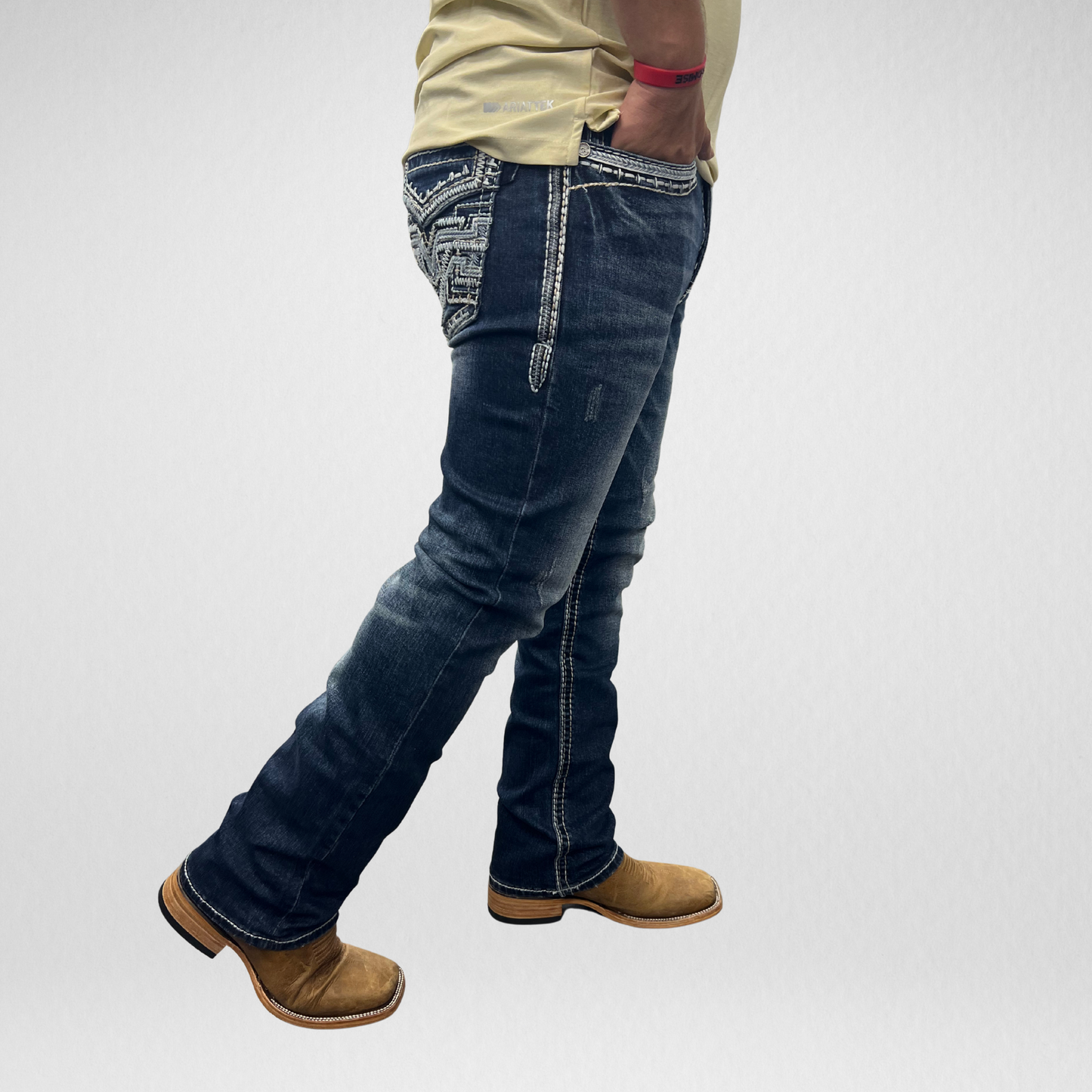 Men's De Niko Slim Straight Boot Denim (DN-A19031)