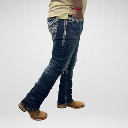 Men's De Niko Slim Straight Boot Denim (DN-A19031)