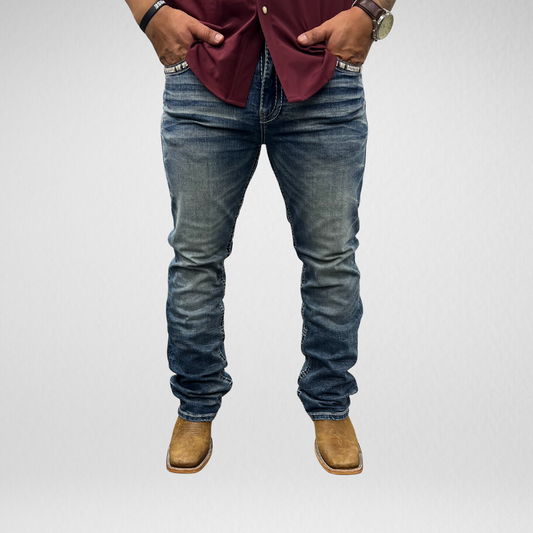 Men's De Niko Slim Straight Boot Denim (DN-047)
