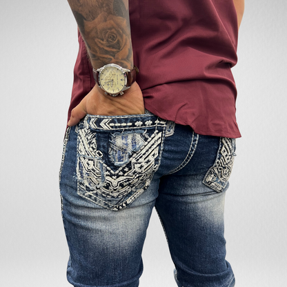 Men's De Niko Slim Straight Boot Denim (DN-050)