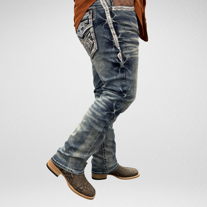 Men's De Niko Slim Straight Boot Denim (DN-054)