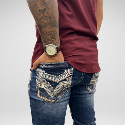 Men's De Niko Slim Straight Boot Denim (DN-A005)