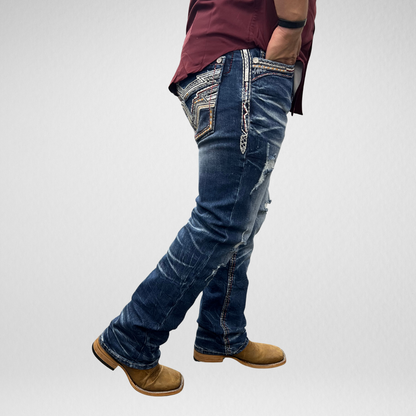 Men's De Niko Slim Straight Boot Denim (DN-A005)