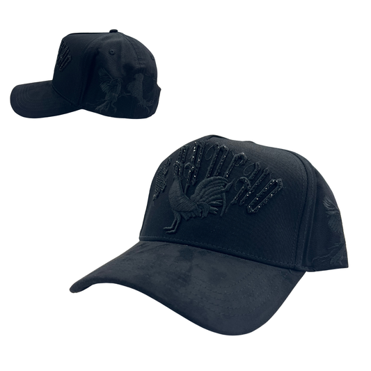 De Rancho Hat - Diamond Rooster A Frame Black