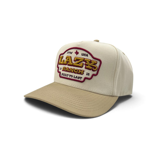 Lazy J Hat - Cream/Tan Gold Stock
