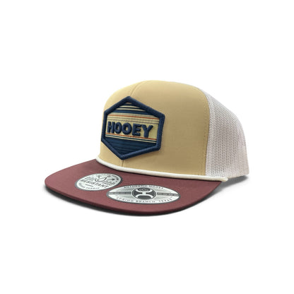 Hooey Mesa Hat - Cream/Maroon