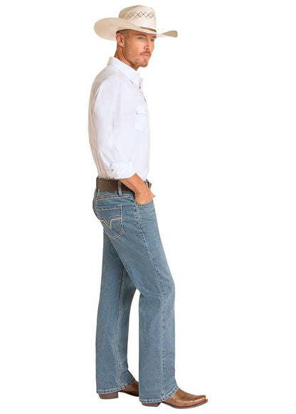 Rock&Roll Denim Relaxed Boot Cut Jean - Raised Denim