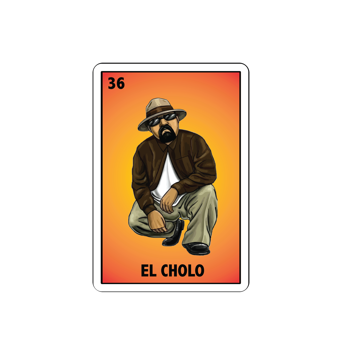 El Cholo Loteria Chalupa Sticker