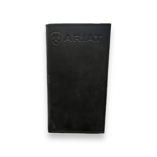 Men's Rodeo Wallet/Checkbook Cover - Black Embossed Logo