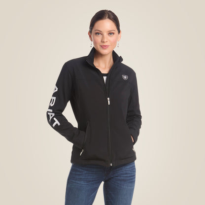 Women’s Ariat New Team Logo Softshell Jacket - Black