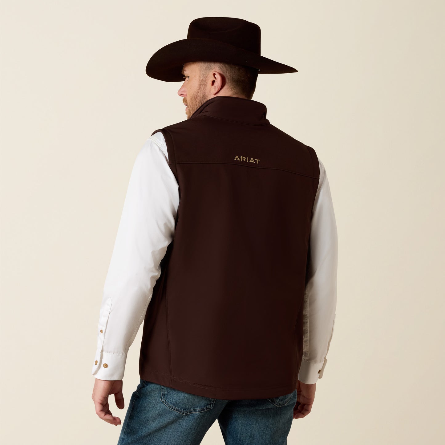 Men's Ariat Vernon 2.0 Softshell Vest - Coffee Bean