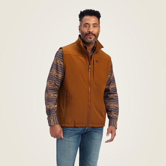 Men's Ariat Logo 2.0 Softshell Vest - Chestnut