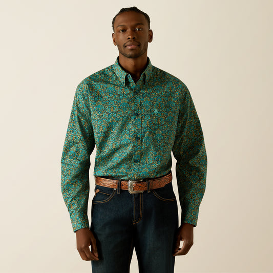 Ariat Becker L/S Shirt - Teal