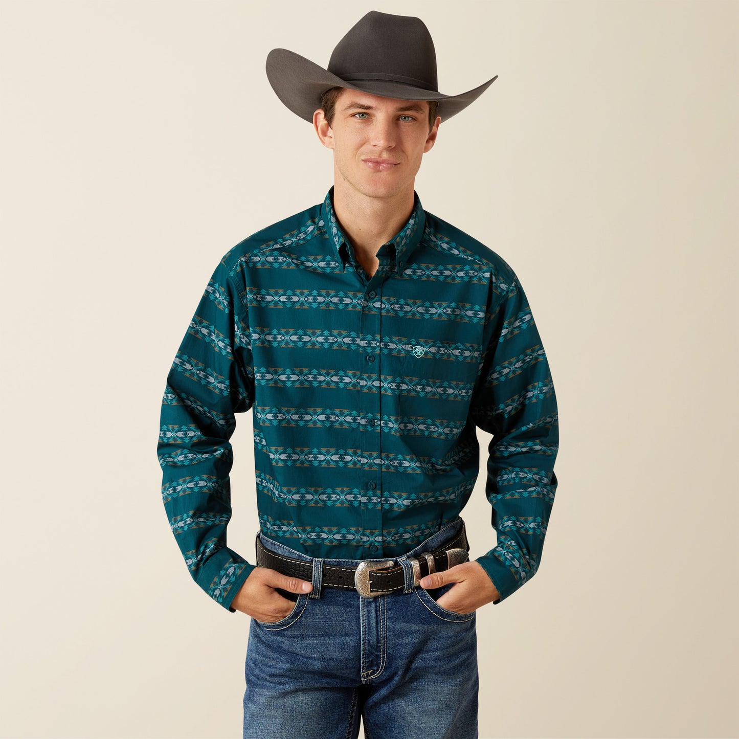 Ariat Brando L/S Shirt - Teal