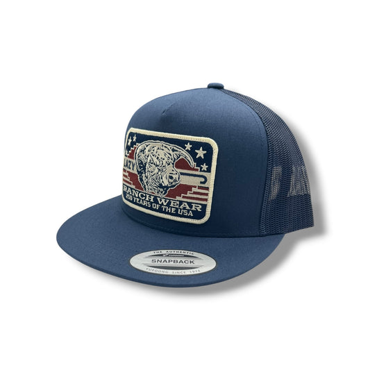 Lazy J Hat - Navy Freedom