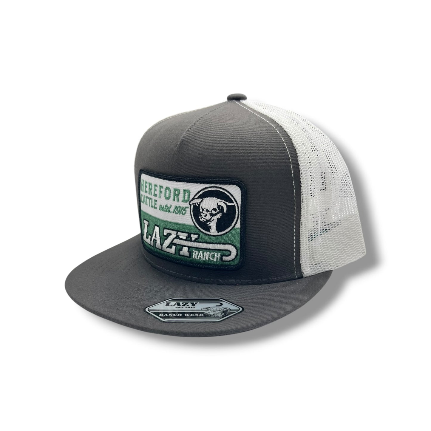 Lazy J Hat - Grey/White Shafter