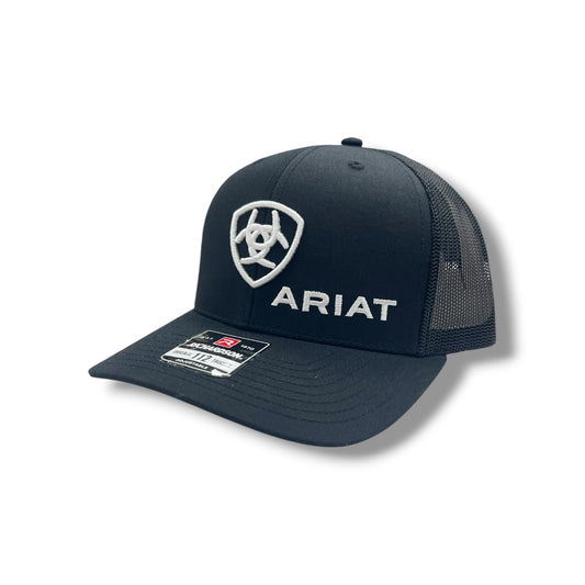Ariat Shield/Lettering Logo Hat - Black