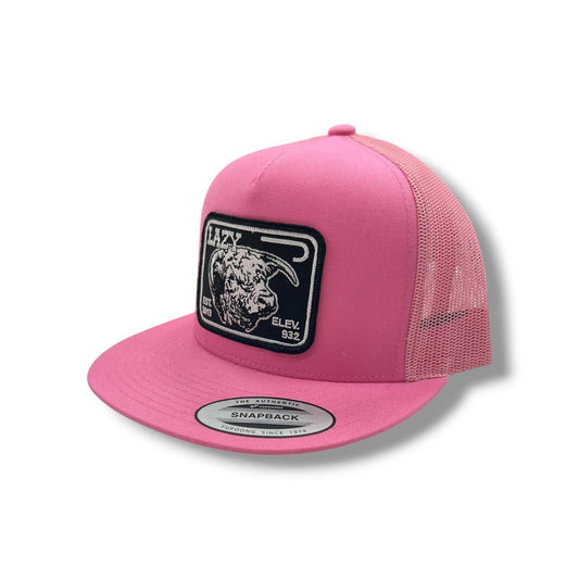 Lazy J Hat - Pink Elevation