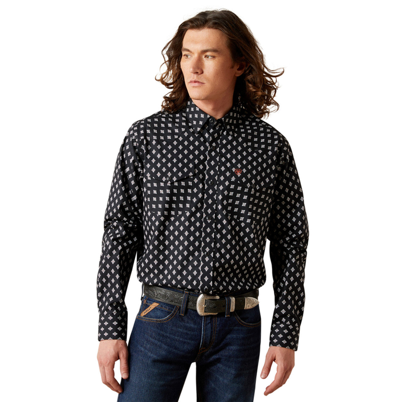 Ariat Felix Fitted Snap L/S Shirt - Black