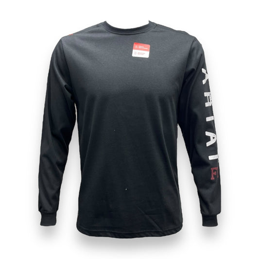 Ariat FR Roughneck Skull Logo Long Sleeve Shirt - Black