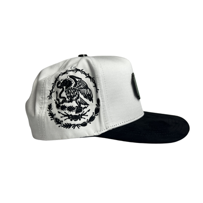 Ferreti Hats - White Mexico Flag Plate