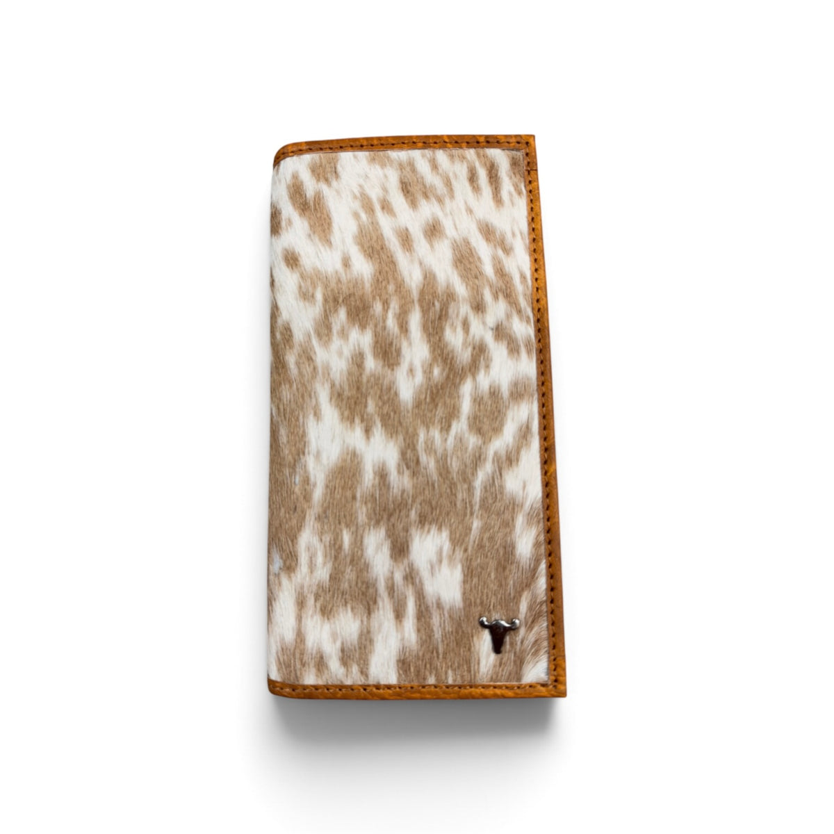 American Bison Rodeo Wallet - Full Cowhide Light Brown