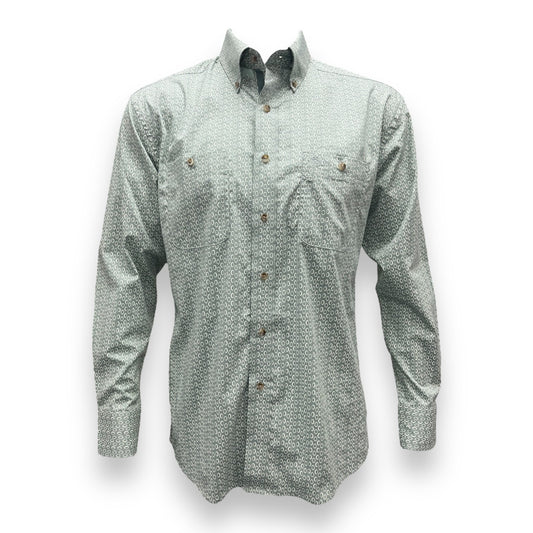 Wrangler George Strait Long Sleeve Shirt - Grey Smoke Mod