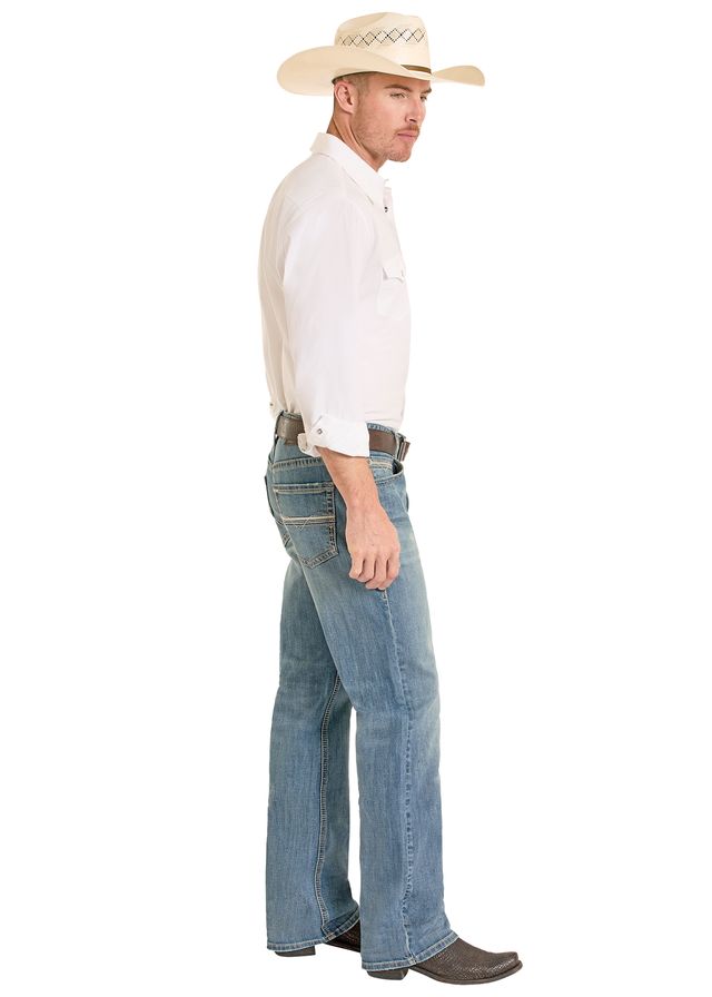 Rock&Roll Denim Relaxed Boot Cut Jean - Ladder Stitch