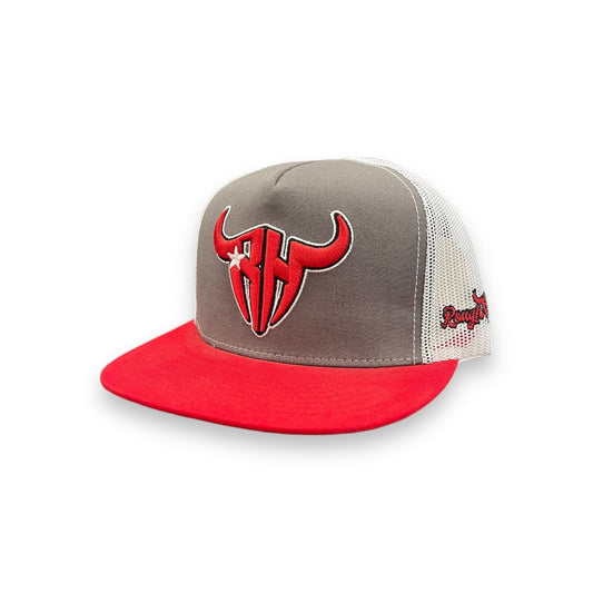 Rough Hand Hat - Grey/Red