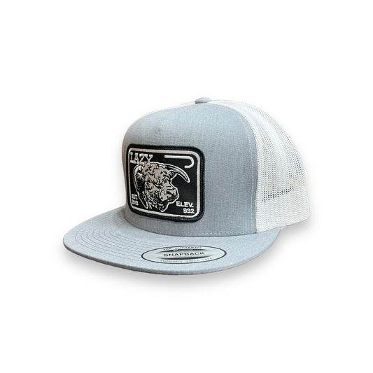 Lazy J Hat - Grey/White Elevation