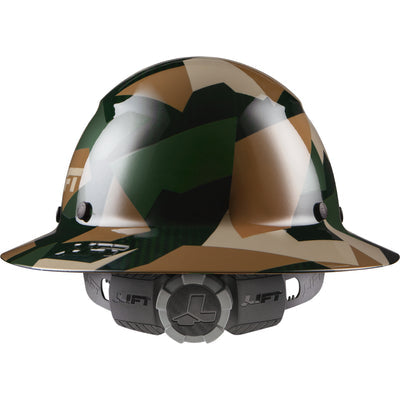 Lift Safety Dax Full Brim - Jungle Camo Carbon Fiber Hard Hat