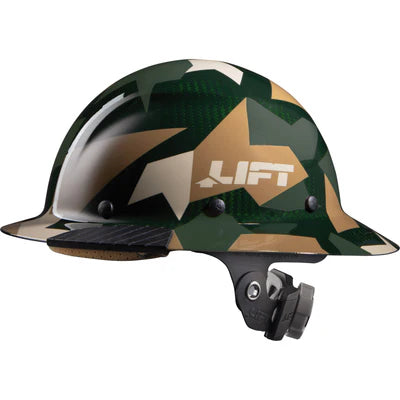 Lift Safety Dax Full Brim - Jungle Camo Carbon Fiber Hard Hat