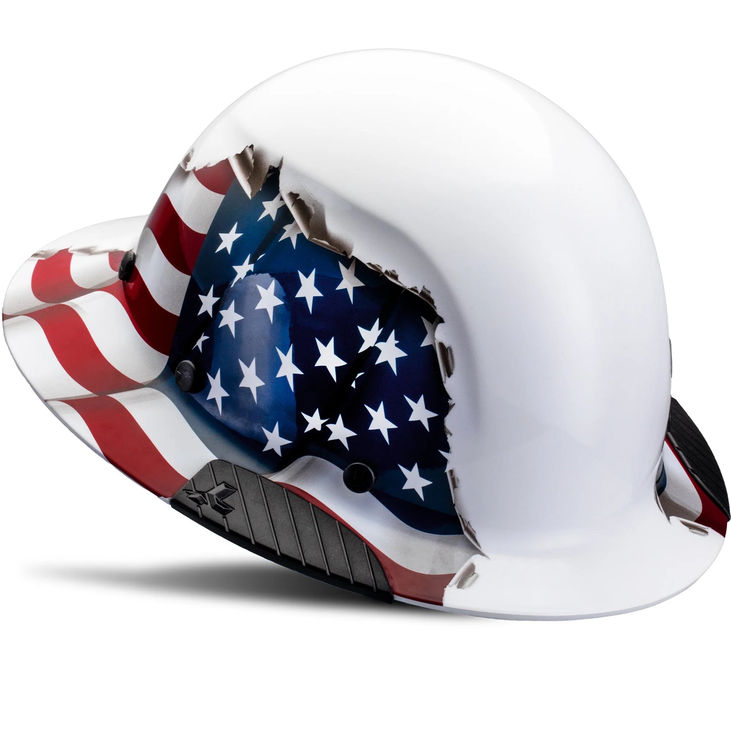 Lift Safety Dax Full Brim - American Flag Fiber Reinforced Hard Hat