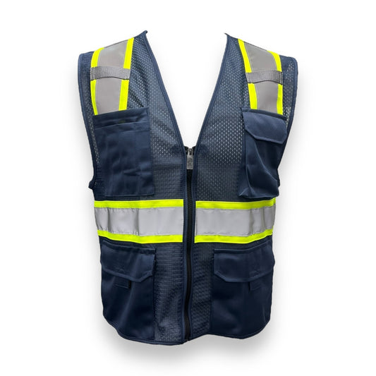 Hi-Vis Safety Vest - Navy