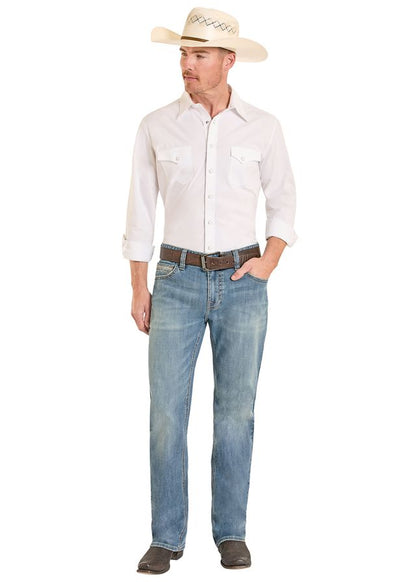 Rock&Roll Denim Relaxed Boot Cut Jean - Ladder Stitch
