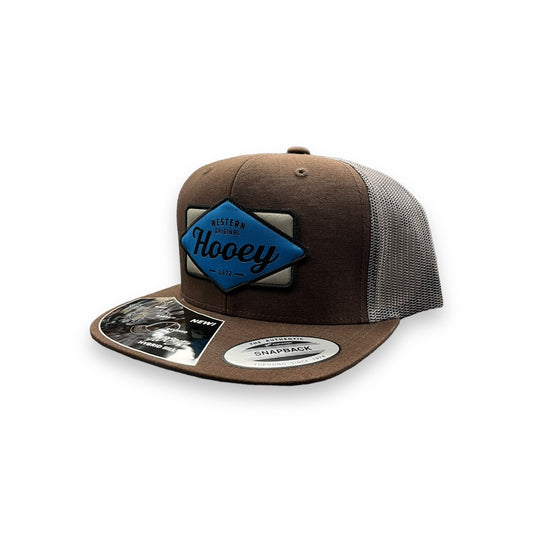 Hooey Diamond Patch Hat - Brown w/Grey