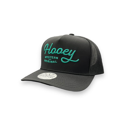 Hooey OG Hat - Black w/Teal